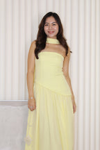 Yurika Tube Flare Maxi Dress (Yellow)