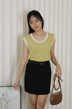 Kesha Block Color Top (Brown)