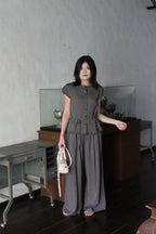 Wynter Two Piece Pants Set (Grey)