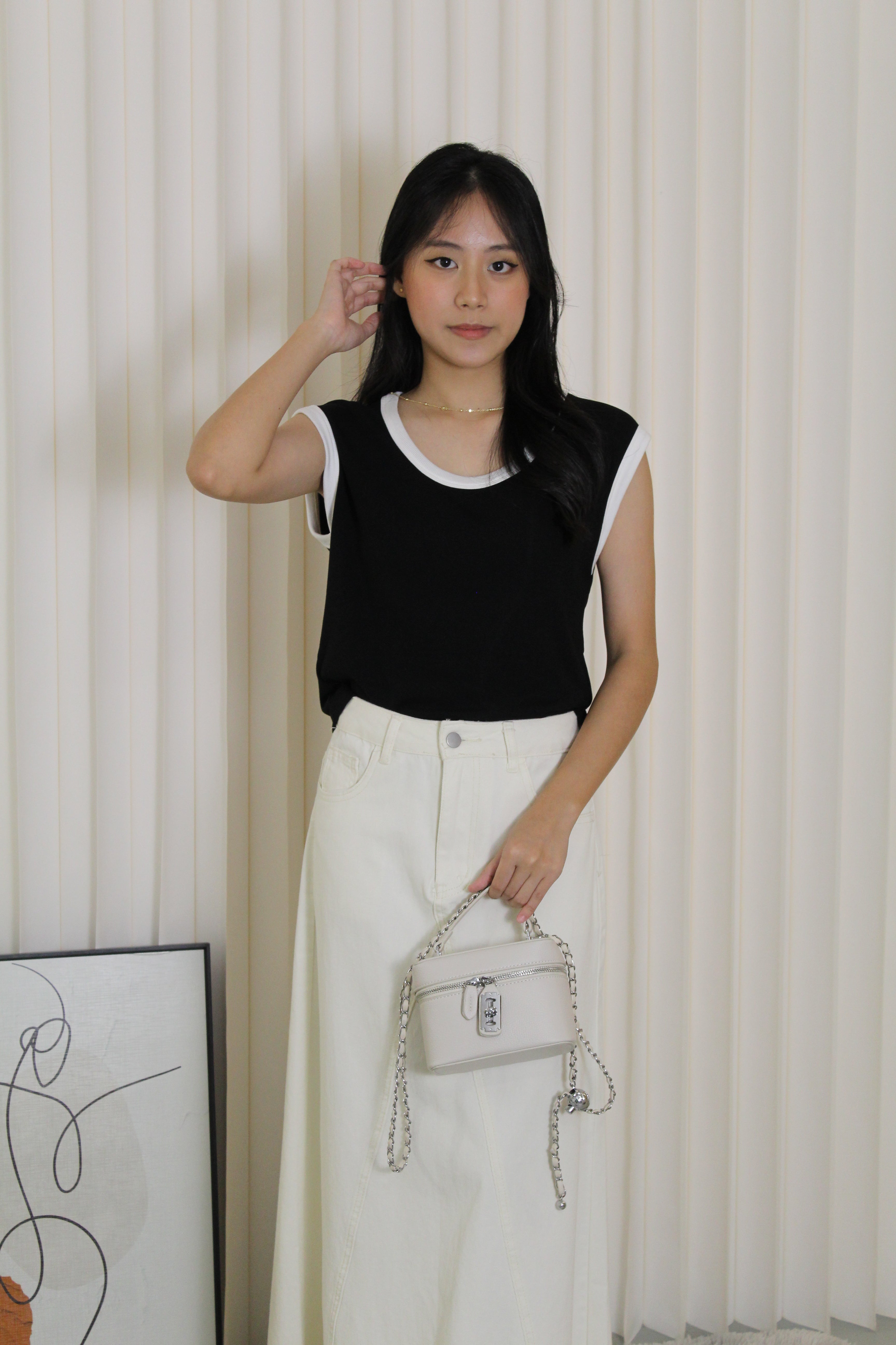 Kesha Block Color Top (Brown)