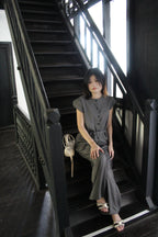 Wynter Two Piece Pants Set (Grey)