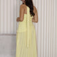 Yurika Tube Flare Maxi Dress (Yellow)