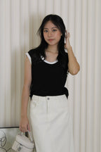 Kesha Block Color Top (Brown)