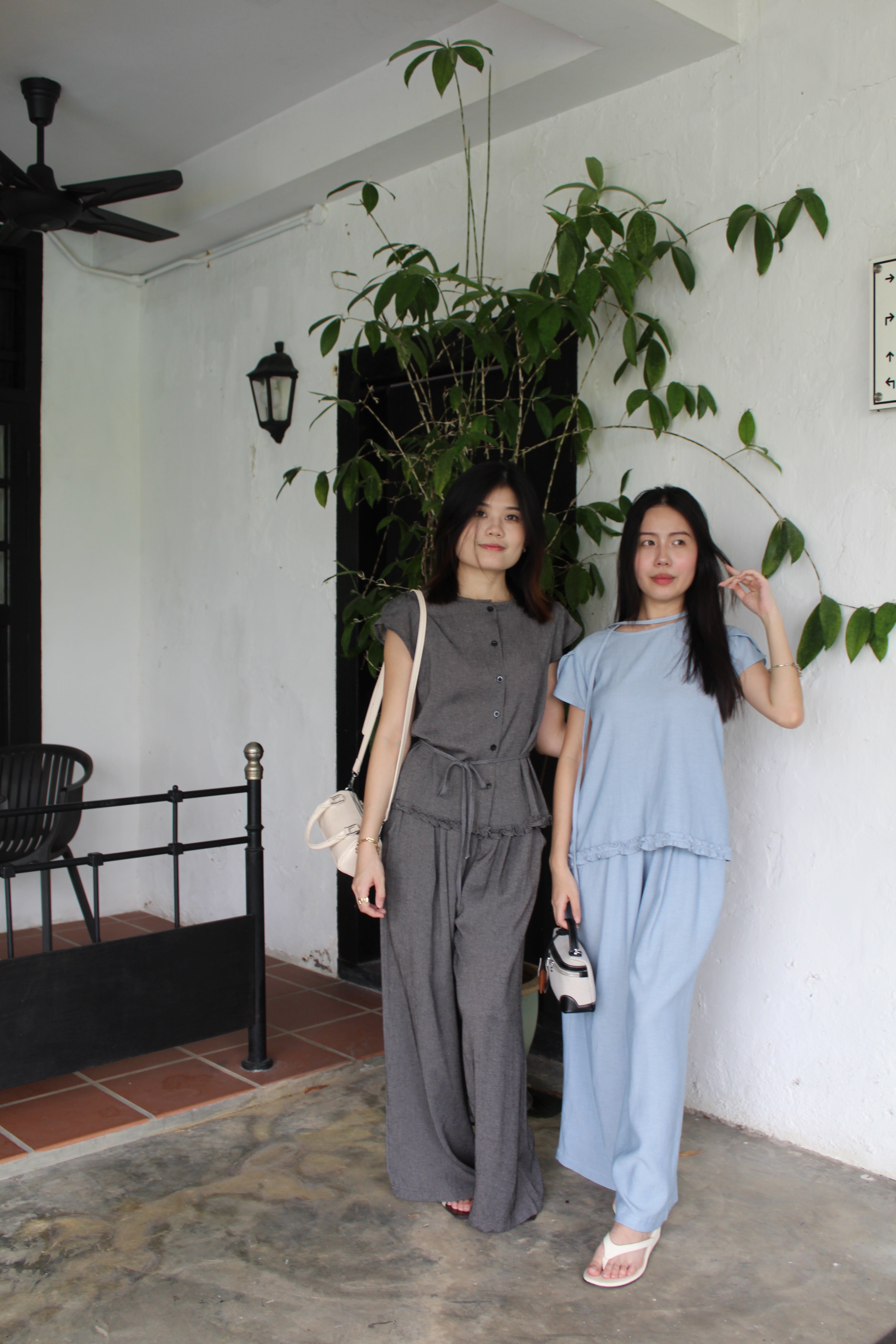 Wynter Two Piece Pants Set (Grey)