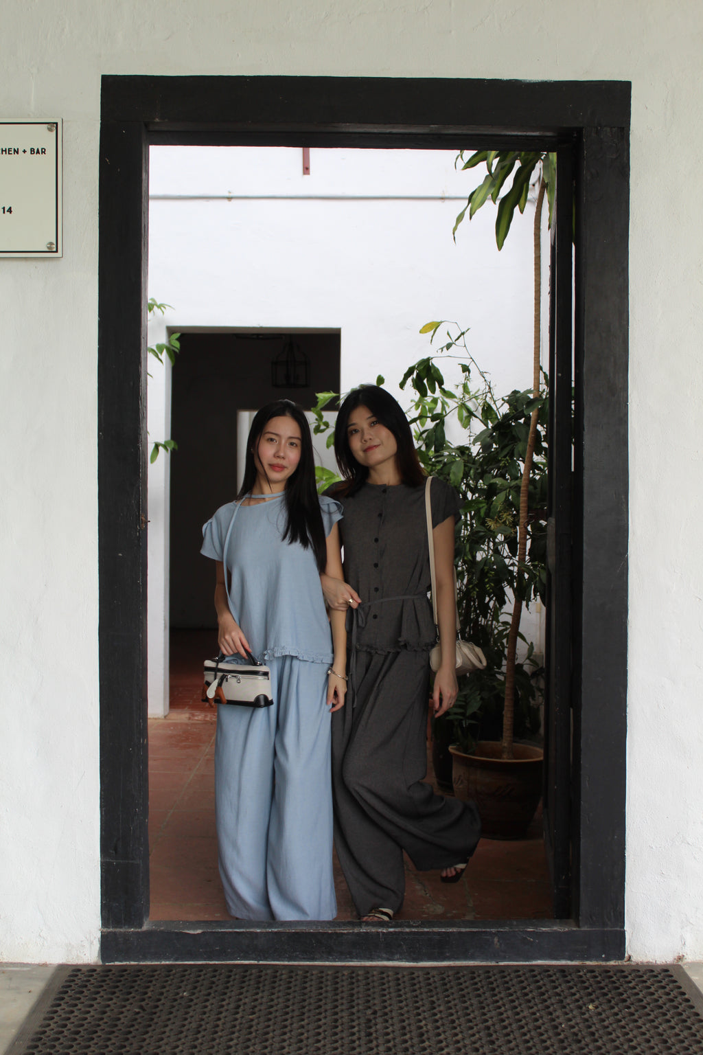 Wynter Two Piece Pants Set (Grey)