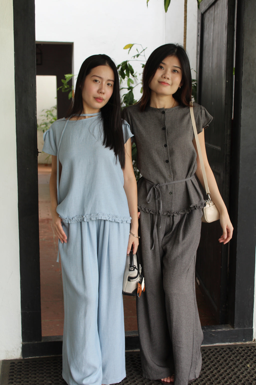 Wynter Two Piece Pants Set (Grey)