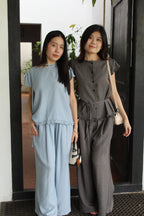 Wynter Two Piece Pants Set (Grey)