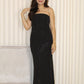 Elaine Rhinestone Tube Maxi Dress (Black)