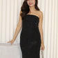 Elaine Rhinestone Tube Maxi Dress (Black)