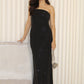 Elaine Rhinestone Tube Maxi Dress (Black)