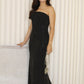 Elaine Rhinestone Tube Maxi Dress (Black)