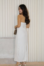 Fiorella Tube Maxi Dress (White)
