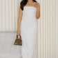 Fiorella Tube Maxi Dress (White)