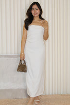 Fiorella Tube Maxi Dress (White)