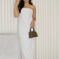 Fiorella Tube Maxi Dress (White)