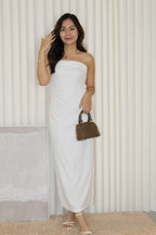 Fiorella Tube Maxi Dress (White)