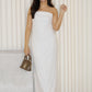 Fiorella Tube Maxi Dress (White)