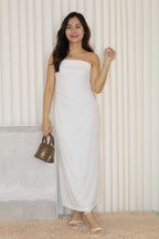 Fiorella Tube Maxi Dress (White)