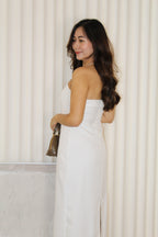 Fiorella Tube Maxi Dress (White)