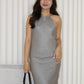 Saisha Halter Maxi Dress (Grey)