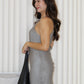 Saisha Halter Maxi Dress (Grey)