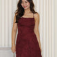 Remia Cross Back Maxi Dress (Maroon)