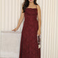 Remia Cross Back Maxi Dress (Maroon)
