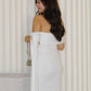 Jennisa Mesh Maxi Dress (White)