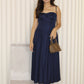 Caitlyn Flare Midaxi Dress (Blue)
