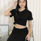 Sofea Casual Two Piece Set (Black)