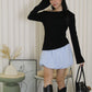Lena Puffy Mini Skirt (Blue)