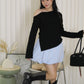 Lena Puffy Mini Skirt (Blue)