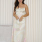 Mila Satin Midi Dress (Cream)
