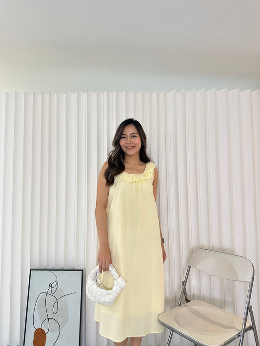 Yuki Midi Dress (Yellow)