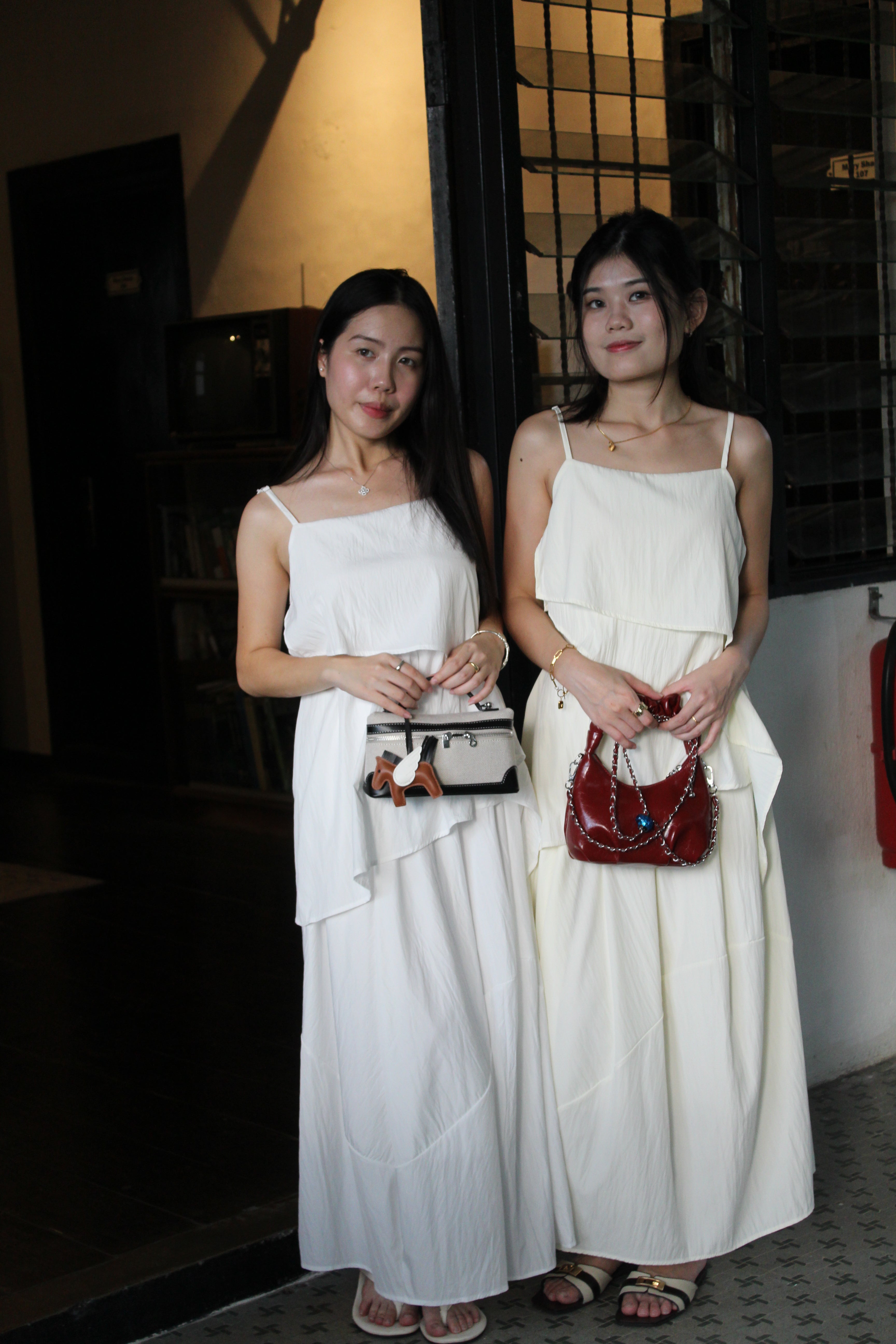 Zoe Cami Two Piece Skirt Set (White)