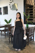 Zoe Cami Two Piece Skirt Set (Black)