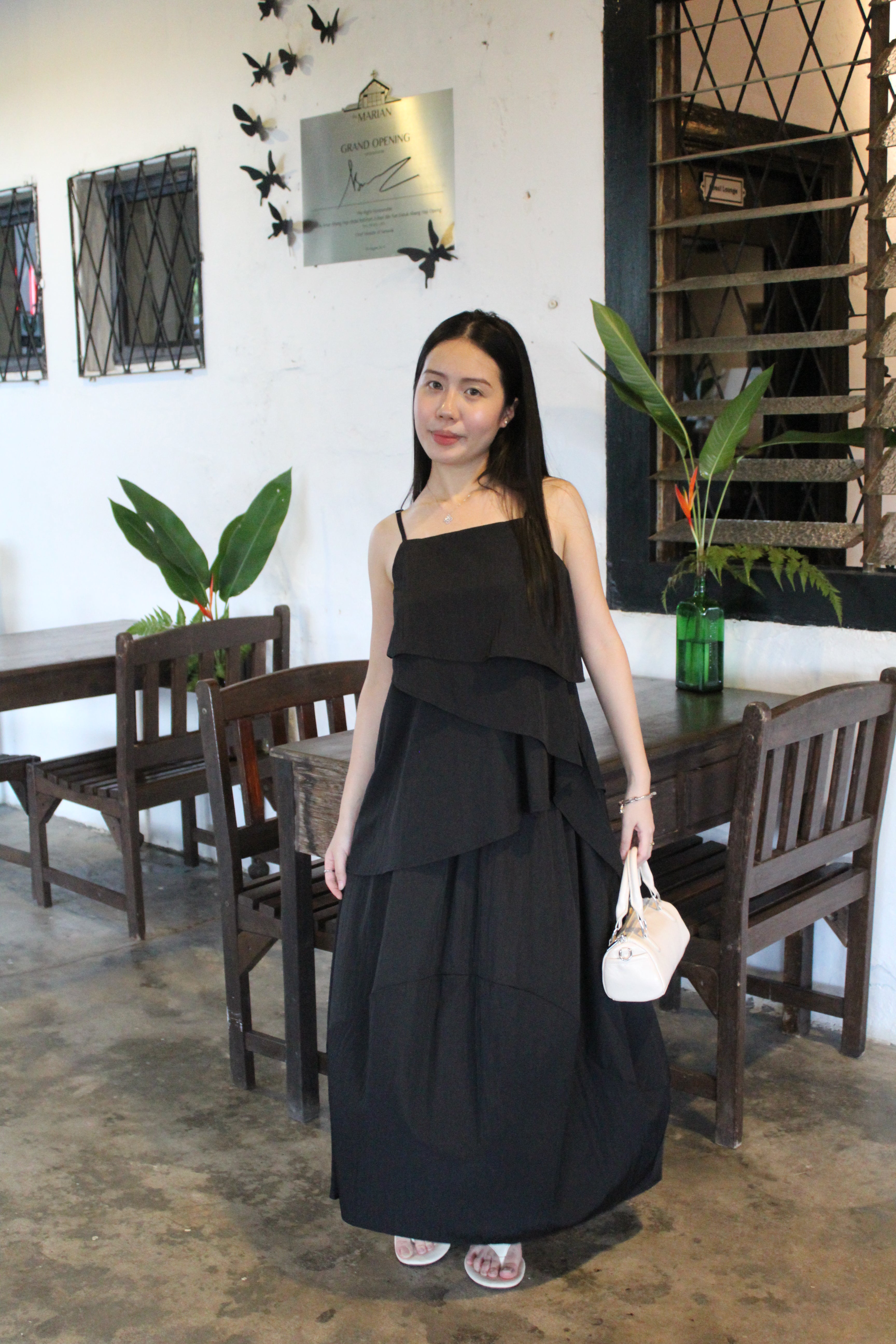 Zoe Cami Two Piece Skirt Set (Black)