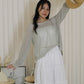 MaryAnn Sheer Knit Top (Green)