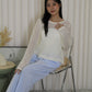 MaryAnn Sheer Knit Top (Green)
