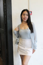 Tiana Silk Padded Top (Black)