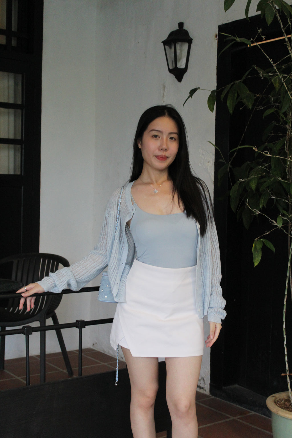 Tiana Silk Padded Top (Black)