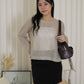 MaryAnn Sheer Knit Top (Green)