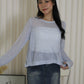 MaryAnn Sheer Knit Top (Green)