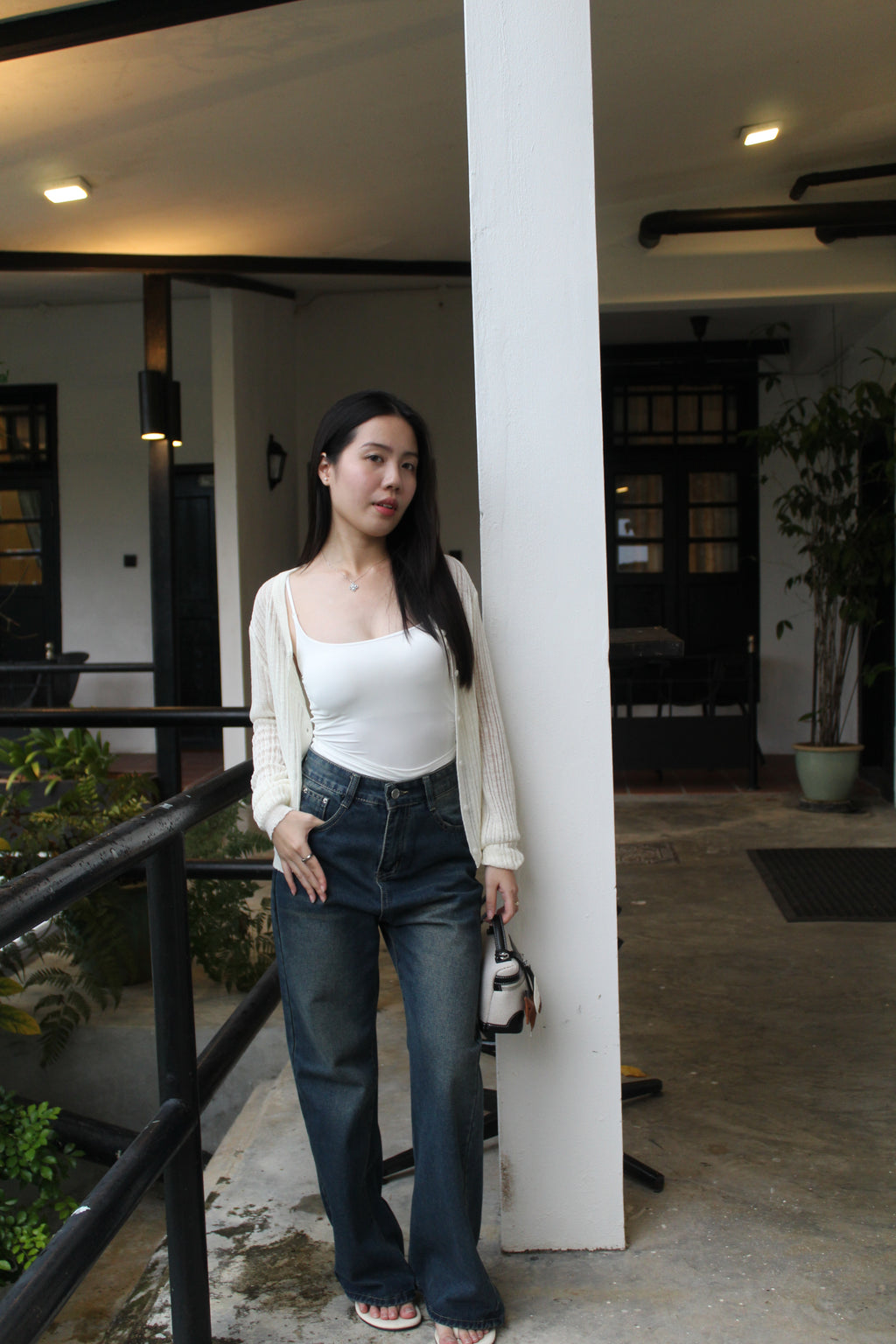 Tiana Silk Padded Top (Black)