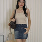 Channie Padded Tube Top (Cream)