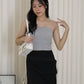 Channie Padded Tube Top (Cream)