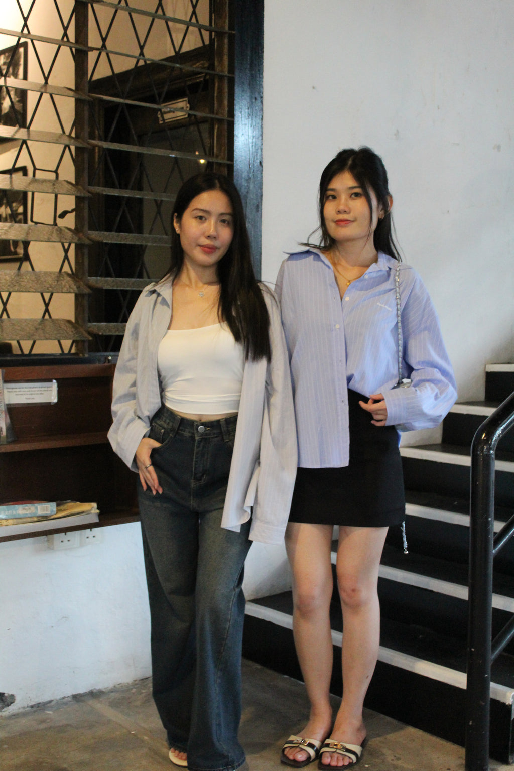 Elsie Vintage Denim Pants (Blue)