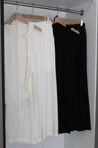 Allison Casual Two Piece Pants Set (Black)