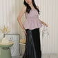 Tessa Lace Satin Maxi Skirt (Black)