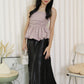 Tessa Lace Satin Maxi Skirt (Black)